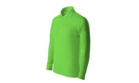 Pique Polo LS, Tricou polo pentru copii, verde măr