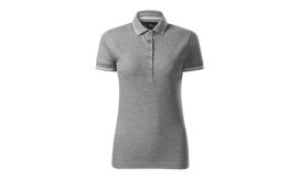 Perfection plain, Tricou polo pentru damă, gri închis