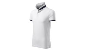 Collar Up, Tricou polo pentru bărbaţi, alb