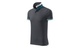 Collar Up, Tricou polo pentru bărbaţi, antracit deschis
