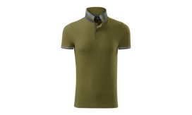 Collar Up, Tricou polo pentru bărbaţi, avocado green