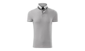 Collar Up, Tricou polo pentru bărbaţi, silver gray
