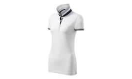 Collar Up, Tricou polo pentru damă, alb