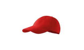 6P, Şapcă unisex, roşu, reglabilă