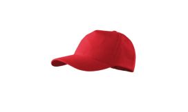 5P, Şapcă unisex, roşu, reglabilă