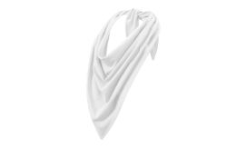 Fancy, Eşarfă unisex/pentru copii, alb, uni
