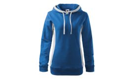 Kangaroo, hanorac pentru dama, 97 % bumbac, 280 g/m², albastru azuriu