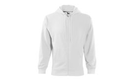 Trendy Zipper, Hanorac pentru bărbaţi, alb