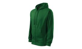 Trendy Zipper, Hanorac pentru bărbaţi, verde sticlă