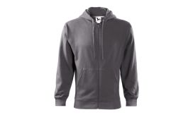 Trendy Zipper, Hanorac pentru bărbaţi, gri metalic