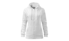 Trendy Zipper, Hanorac pentru damă, alb