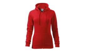 Trendy Zipper, Hanorac pentru damă, roşu