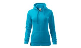 Trendy Zipper, Hanorac pentru damă, turcoaz