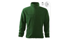 Jacket, Jachetă fleece pentru bărbaţi, verde sticlă 06 (brand label)