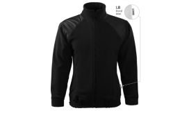 Jacket Hi-Q, Jachetă fleece unisex, negru 01 (brand label)
