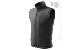 Next, Fleece vestă unisex, gri metalic 36 (brand label)