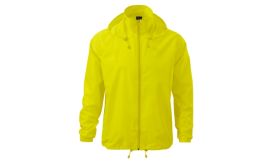 Windy, Jachetă de protecţie împotriva vântului unisex, galben neon