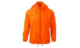 Windy, Jachetă de protecţie împotriva vântului unisex, portocaliu neon