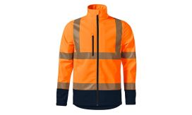 HV Drop, Jachetă softshell unisex, portocaliu reflectorizant