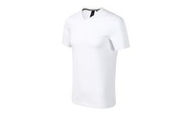 Action V-neck, Tricou pentru bărbaţi, alb
