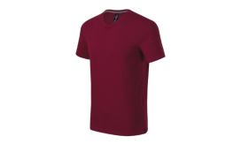 Action V-neck, Tricou pentru bărbaţi, garnet