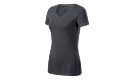Action V-neck, Tricou pentru damă, antracit deschis
