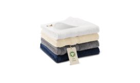 Organic (GOTS), Prosop mic unisex, albastru marin, 50 x 100 cm