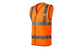 HV Bright, Vestă reflectorizantă unisex, portocaliu reflectorizant