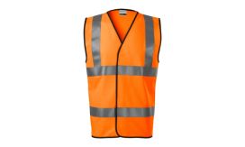 HV Bright, Vestă reflectorizantă unisex, portocaliu reflectorizant