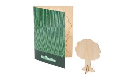 SendCraft, carte poștală puzzle personalizată, copac, alb