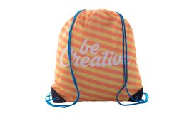 CreaDraw Plus, sac cu cordon, personalizat, albastru/alb