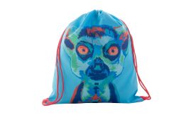 CreaDraw Kids, sac personalizat, cu cordon, pentru copii, roșu/alb