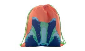 CreaDraw Kids, sac personalizat, cu cordon, pentru copii, verde/alb