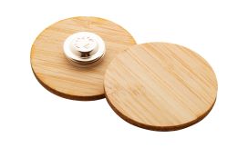 BooBadge, insignă de bambus, natural