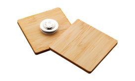 BooBadge, insignă de bambus, natural