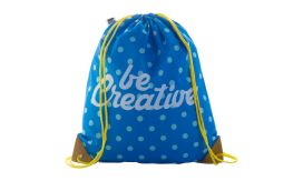 CreaDraw Plus RPET, sac cu cordon, personalizat, galben/alb