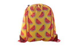CreaDraw Plus RPET, sac cu cordon, personalizat, roșu/alb