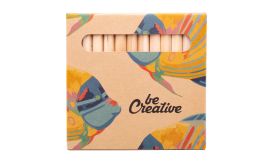 Penxil 12 Eco, set 12 buc creioane, personalizat, natural