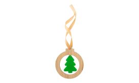 DoubleTree, ornament de brad, natural