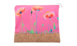 CreaBeauty Cork M, geantă cosmetice personalizată, alb/natural