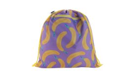 CreaDraw RFID RPET, geantă cu șnur personalizată, galben