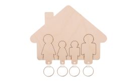 Homey Plus, suport pentru chei, natural