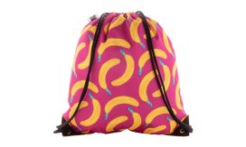 CreaDraw Supreme, Rucsac cu șnur, personalizat, negru/alb