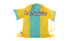 CreaDraw T Kids RPET, Rucsac cu șnur, pentru copii, personalizat, galben