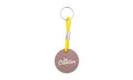 Woody Plus A, Breloc personalizat, galben/natural