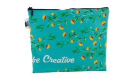 CreaBeauty L RPET, geantă cosmetică, personalizată, negru/alb