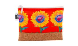 CreaBeauty Cork S RPET, geantă cosmetică, personalizată, alb/natural