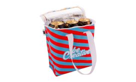 CreaCool Vertical, geantă termică, personalizată, alb