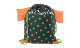 CreaDraw T, rucsac cu șnur, personalizat, verde