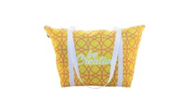 SuboShop Playa Zip, geantă de plajă sau de cumpărături, alb